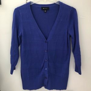 Blue cardigan